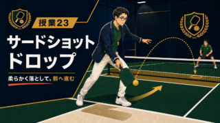 サードショットドロップの打ち方｜キッチンへ進むための基本のアイキャッチ