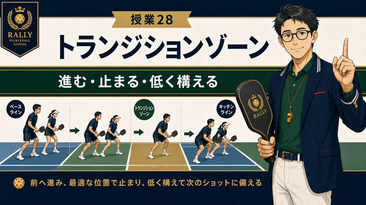 トランジションゾーンとは｜ピックルボールで一番点を落とす場所のアイキャッチ