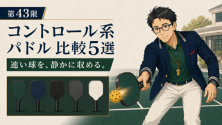 コントロール系ピックルボールパドルおすすめ5選｜16mmを中心に比較のアイキャッチ
