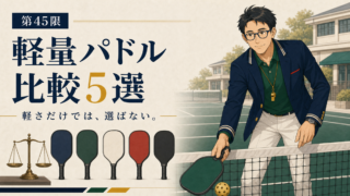 軽量ピックルボールパドルおすすめ5選｜操作性と重さで比較のアイキャッチ