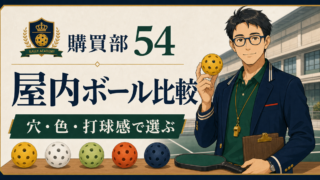 【2026年版】屋内用ピックルボール比較｜体育館で見やすいおすすめ3選のアイキャッチ