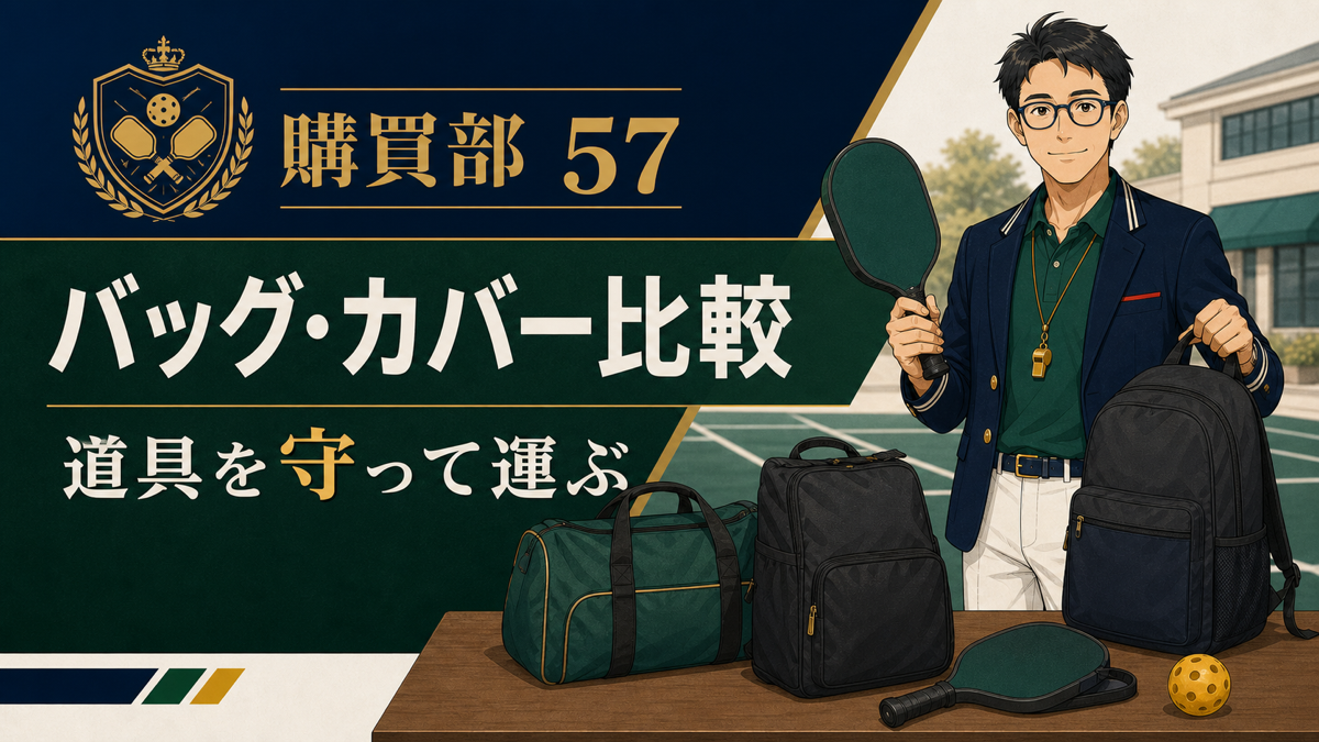 【2026年版】ピックルボールバッグ・パドルカバー比較｜収納別おすすめのアイキャッチ