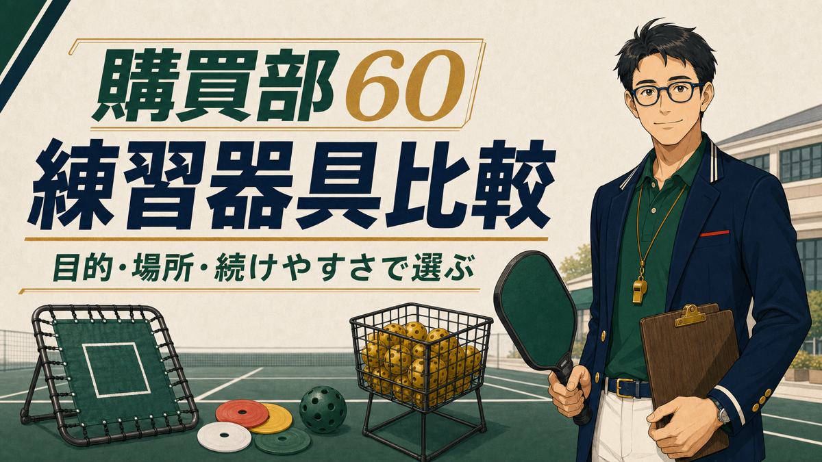 【2026年版】ピックルボール練習器具おすすめ比較｜一人練習・反復用のアイキャッチ